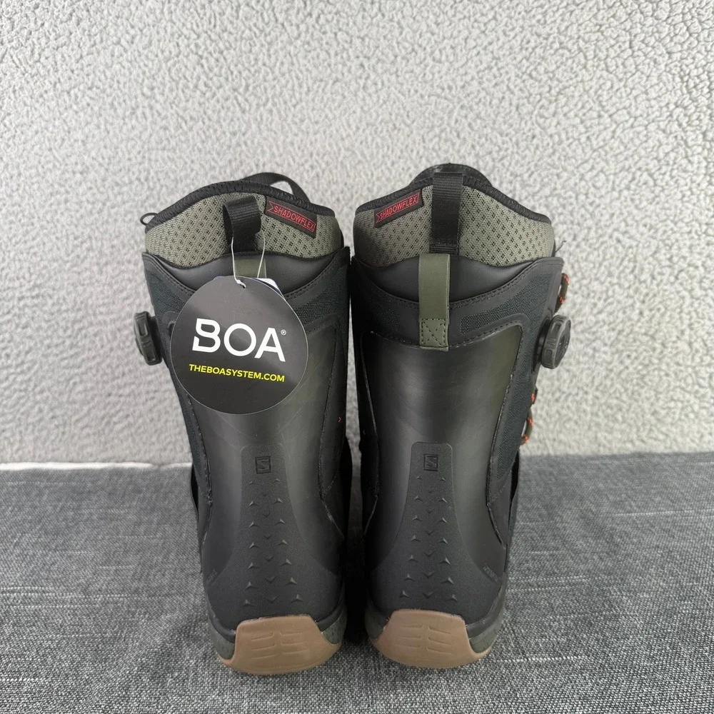 Salomon Lo Fi Snowboard Boots Mens 8 Black Hybrid BOA Shadowflex 401723